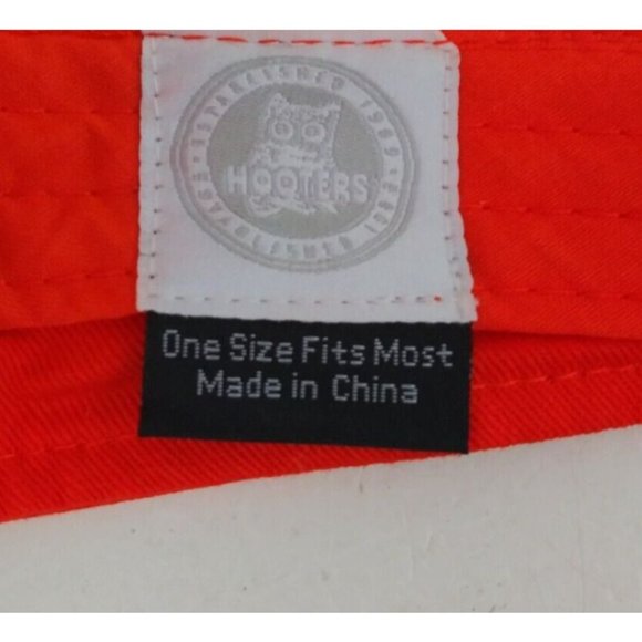 2019 Orange Hooters Unisex Adjustable Employee Visor Cap Hat - Picture 7 of 7